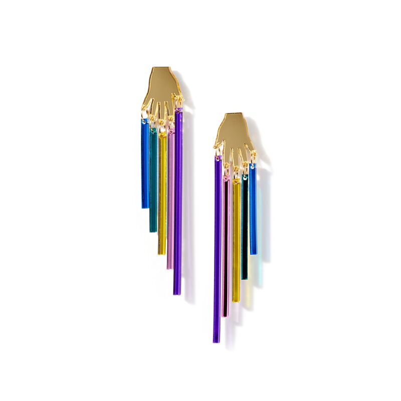 Rainbow Ribbon Magic Earrings