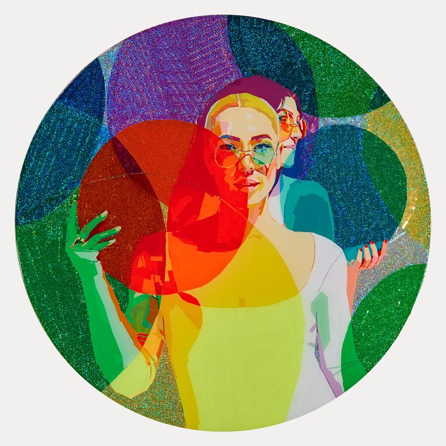 You Are Yourself - 36" circle - Image 2