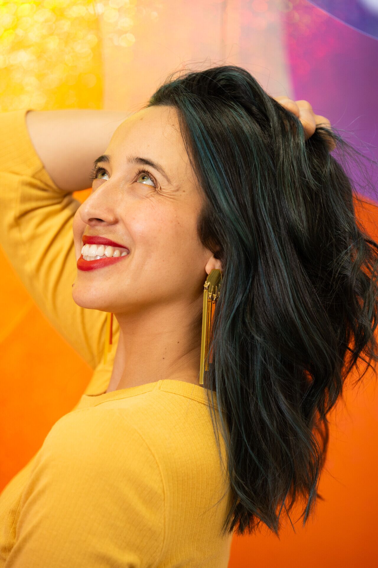 Spectrum Collection - Yellow Earrings - Image 4