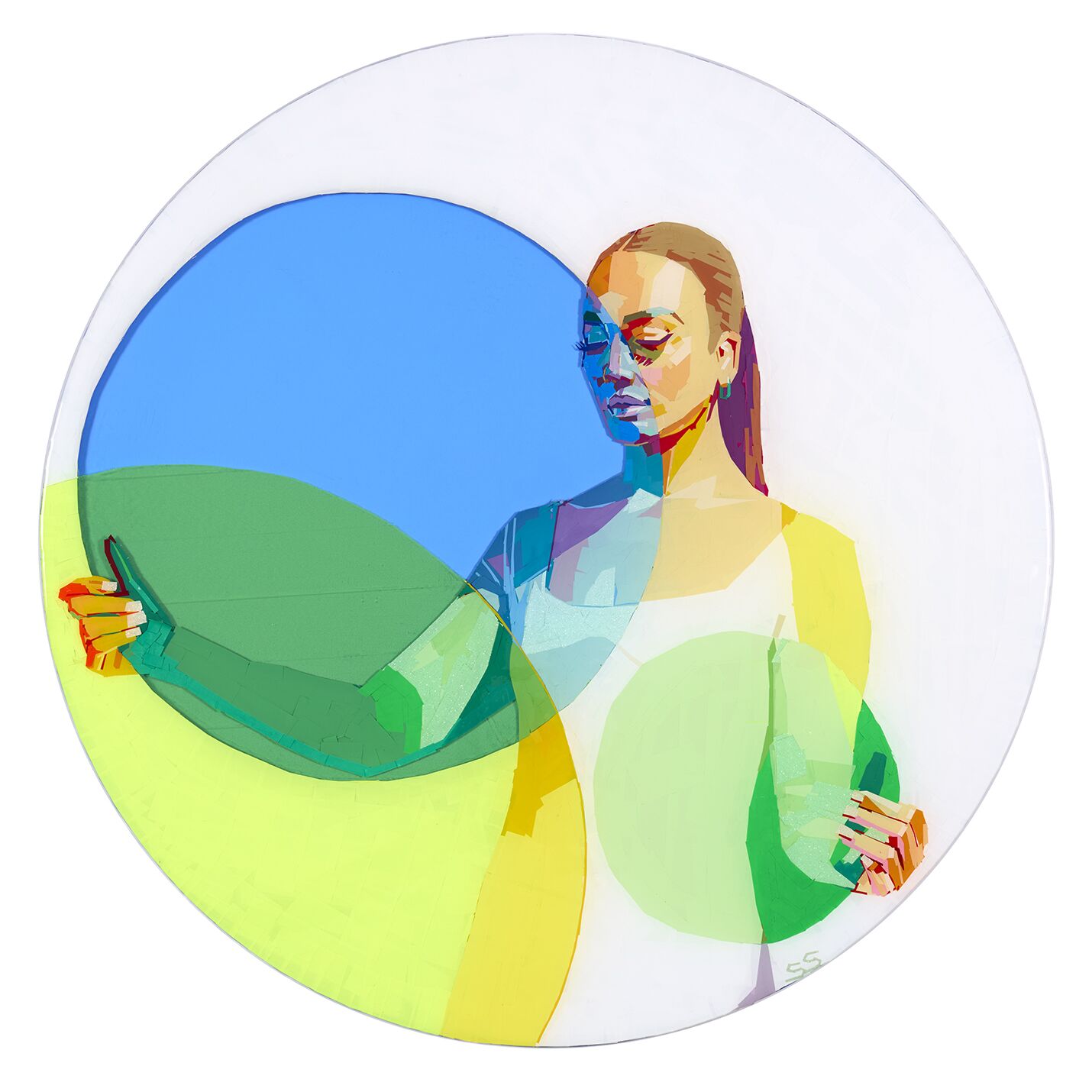 Blue Moon - 24" circle - Image 2