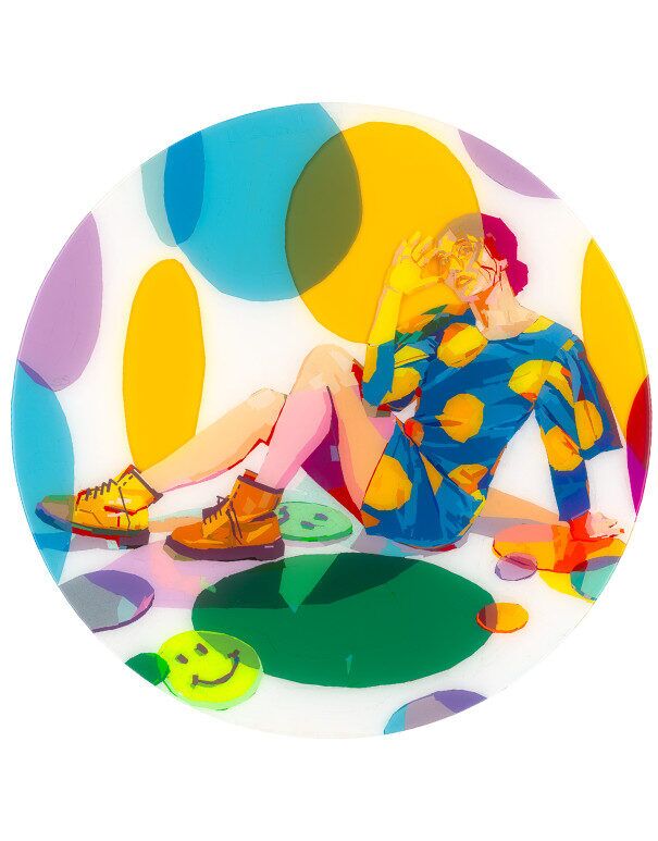 Burn Bright - 24" circle